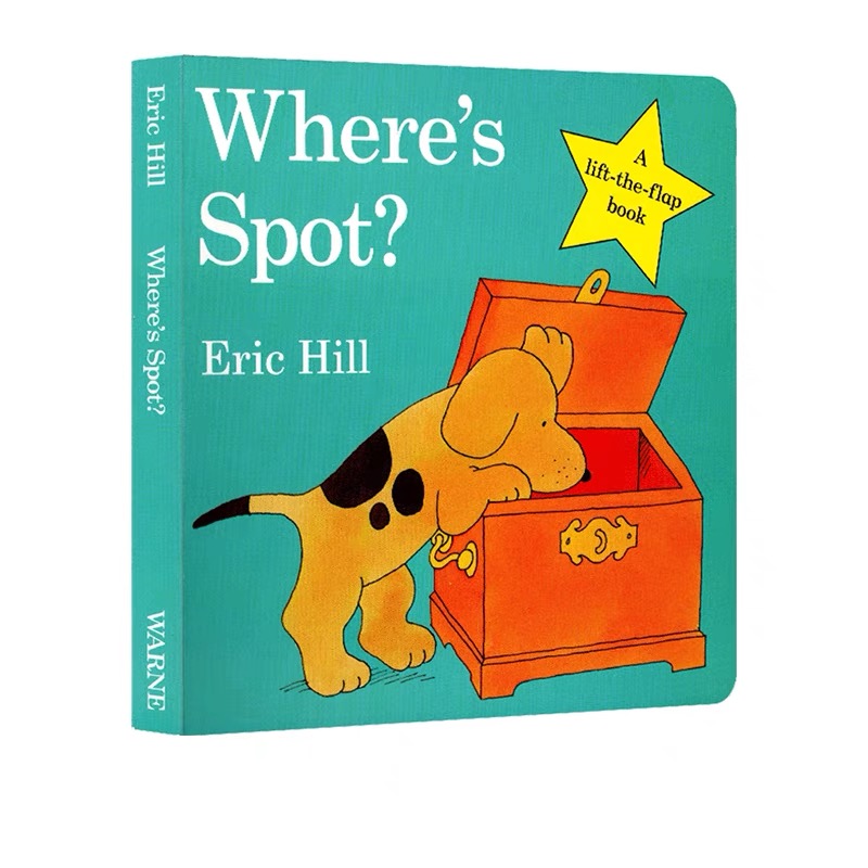 Board Game Education - Where's Spot? Lift-the-Flap Card Books, Interactive