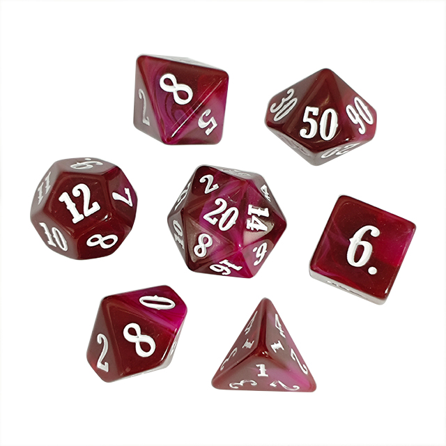 Board Game Dnd - Blend Color Acrylic Material Dice Set