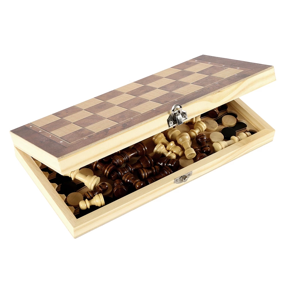 3 in 1 Chess Board, Folding Wo - đánh giá và giá Board Game Zenith