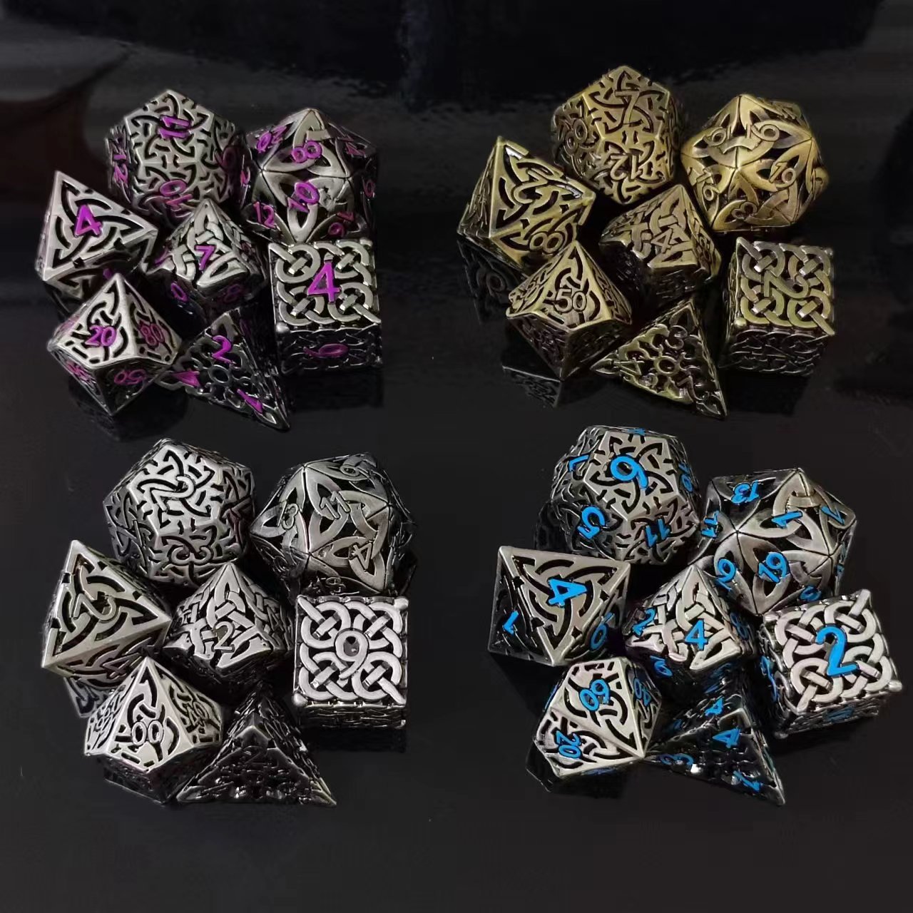 7 Pcs Cosplay D4-D20 DND Brass - đánh giá và giá Board Game Dnd