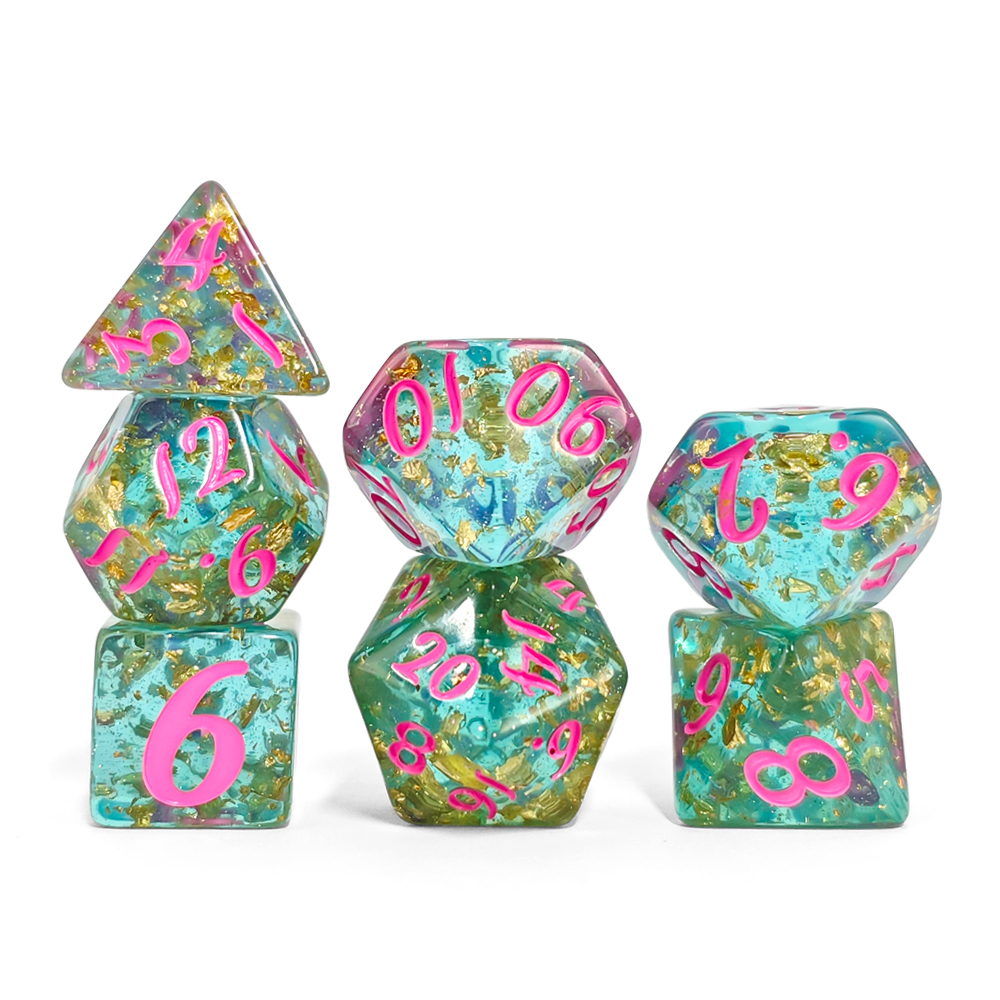 7Pcs/set Shining Foil Inside R - đánh giá và giá Board Game Dnd
