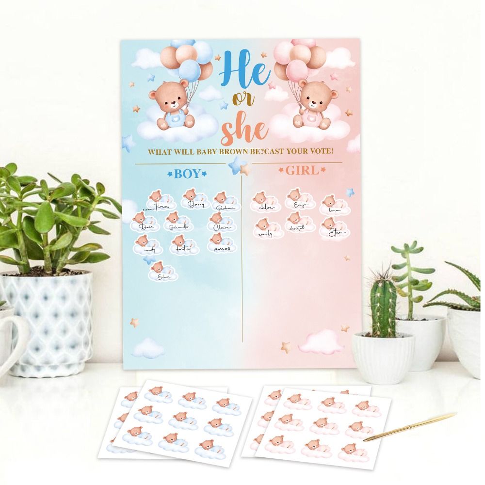 With Stickers Gender Revealed  - đánh giá và giá Board Game Or Boardgame