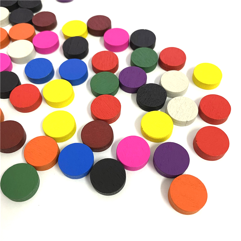 50pieces 15*5MM 11 Colors Wood - đánh giá và giá Board Game Loop