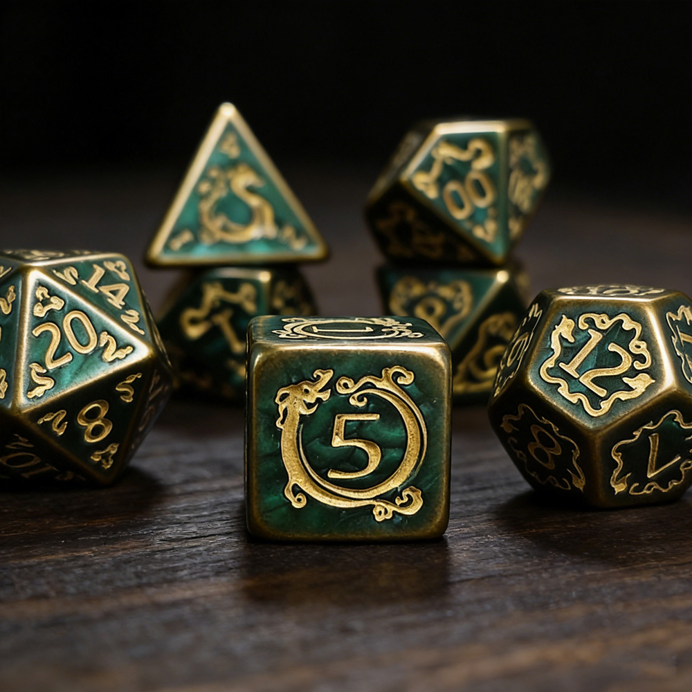 DND Dice 7Pcs/set Dragon Patte - đánh giá và giá Board Game Dnd