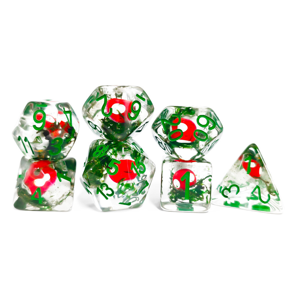 7Pcs/Set DND Dice Transparent  - đánh giá và giá Board Game Dnd