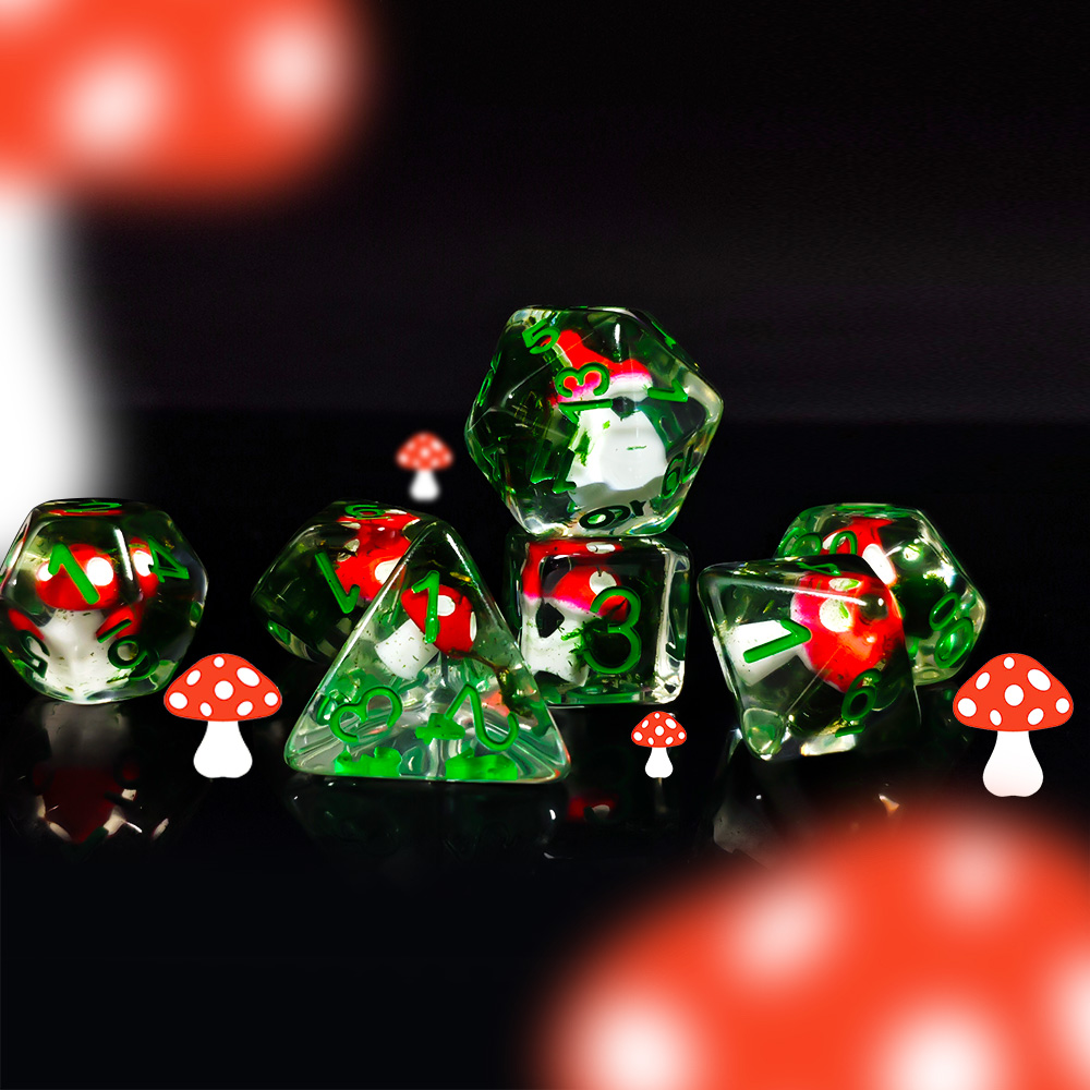 7Pcs/Set DND Dice Transparent  - đánh giá và giá Board Game Dnd
