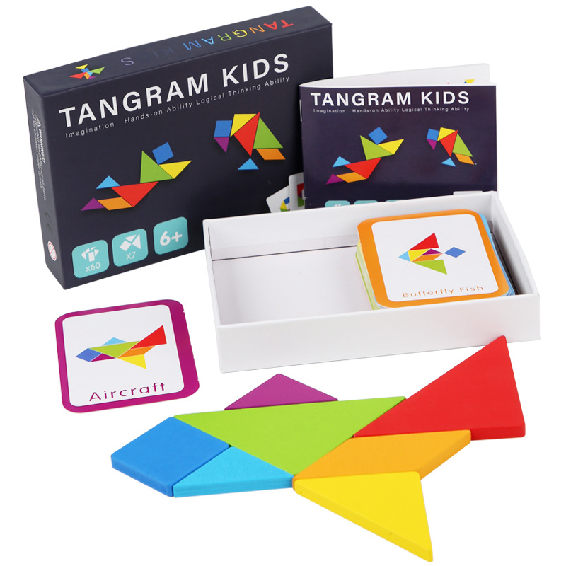 Wooden Tangram Jigsaw Puzzles  - đánh giá và giá Board Game Word