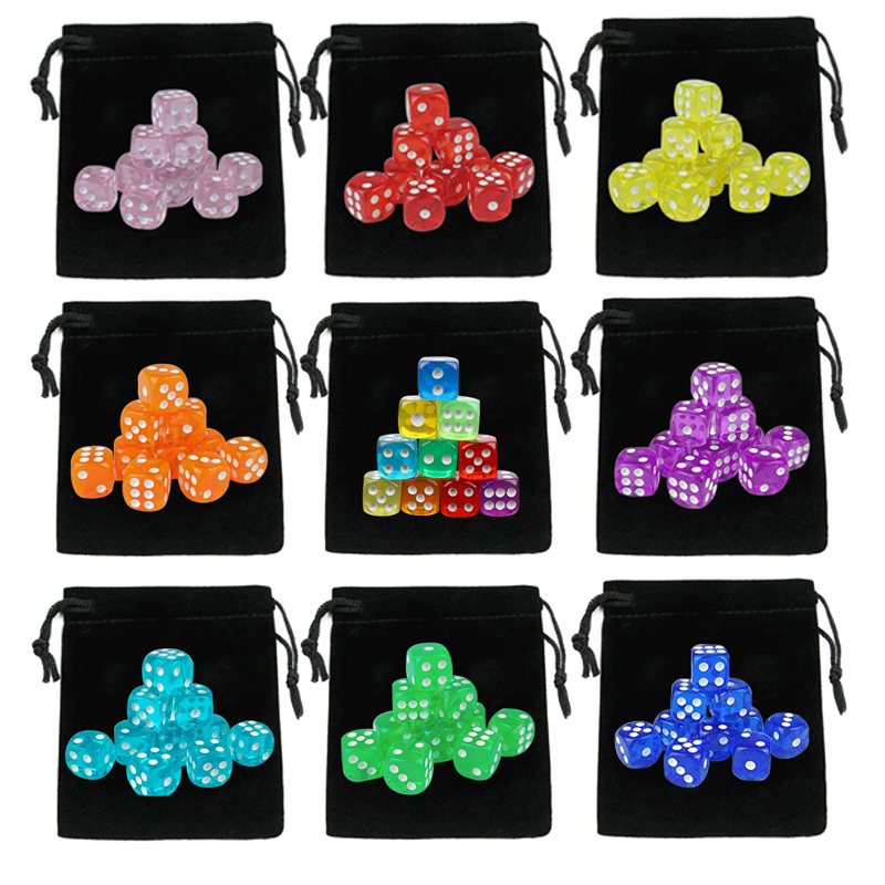 10Pcs Dices with Drawstring Di - đánh giá và giá Board Game Loop