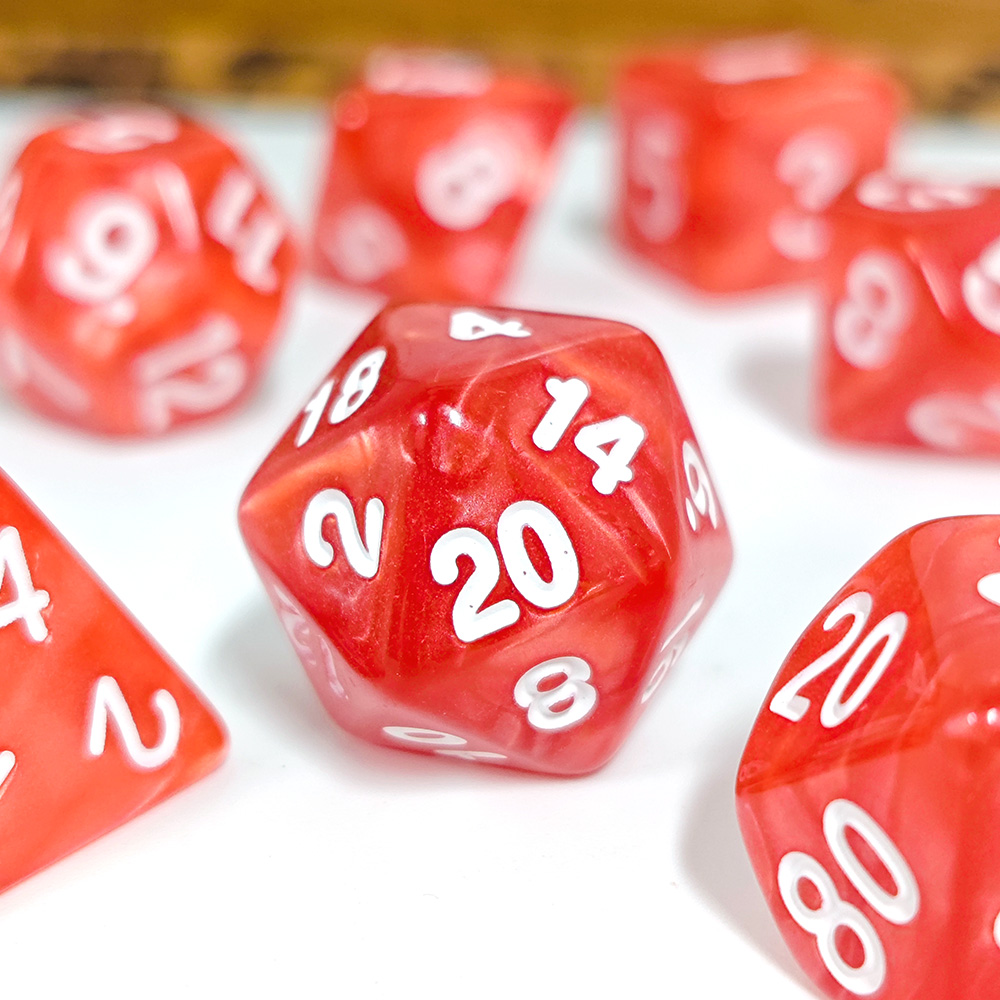7Pcs/Set Pearl Dice Polyhedral - đánh giá và giá Board Game Dnd