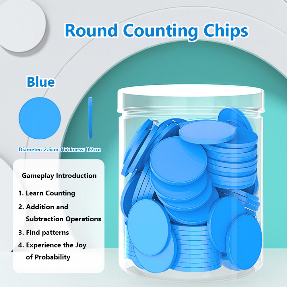 100pcs Plastic Counting Chips  - đánh giá và giá Board Game Loop