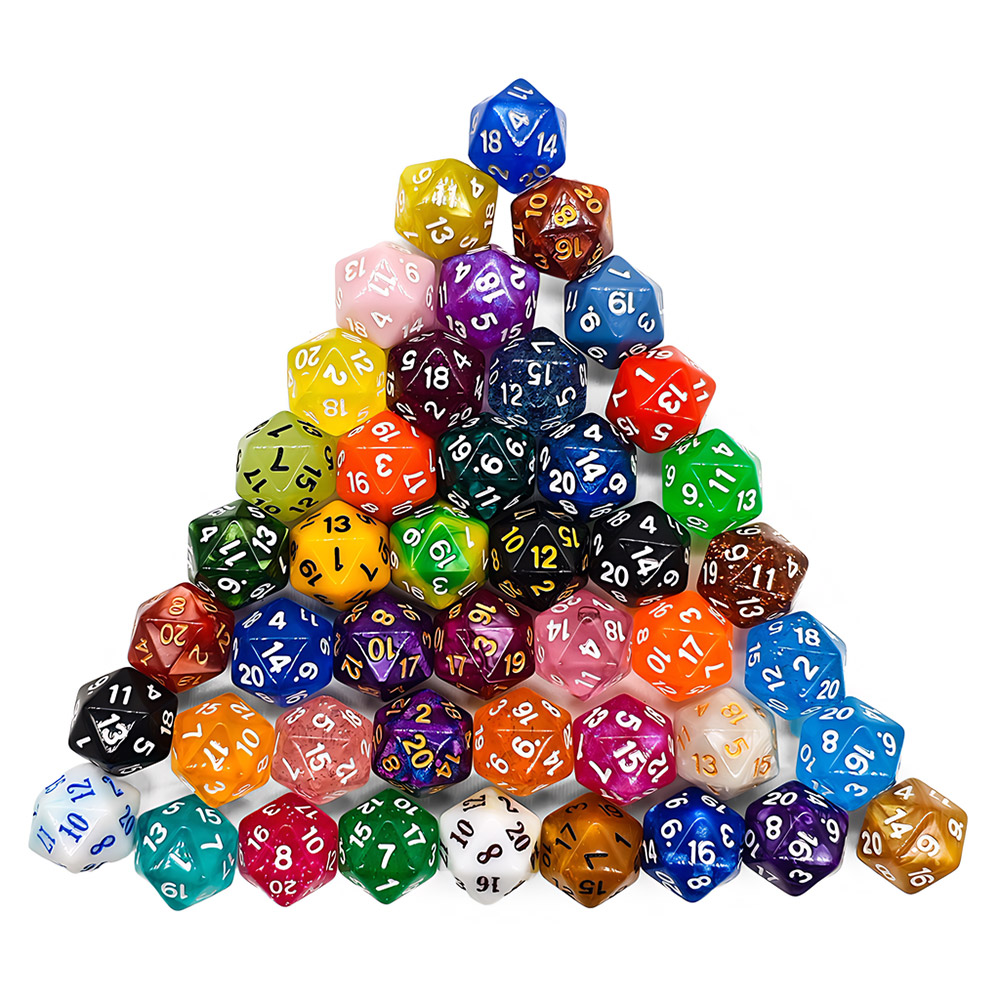 60Pcs Multi-Sided Dices Mixed  - đánh giá và giá Board Game Dnd