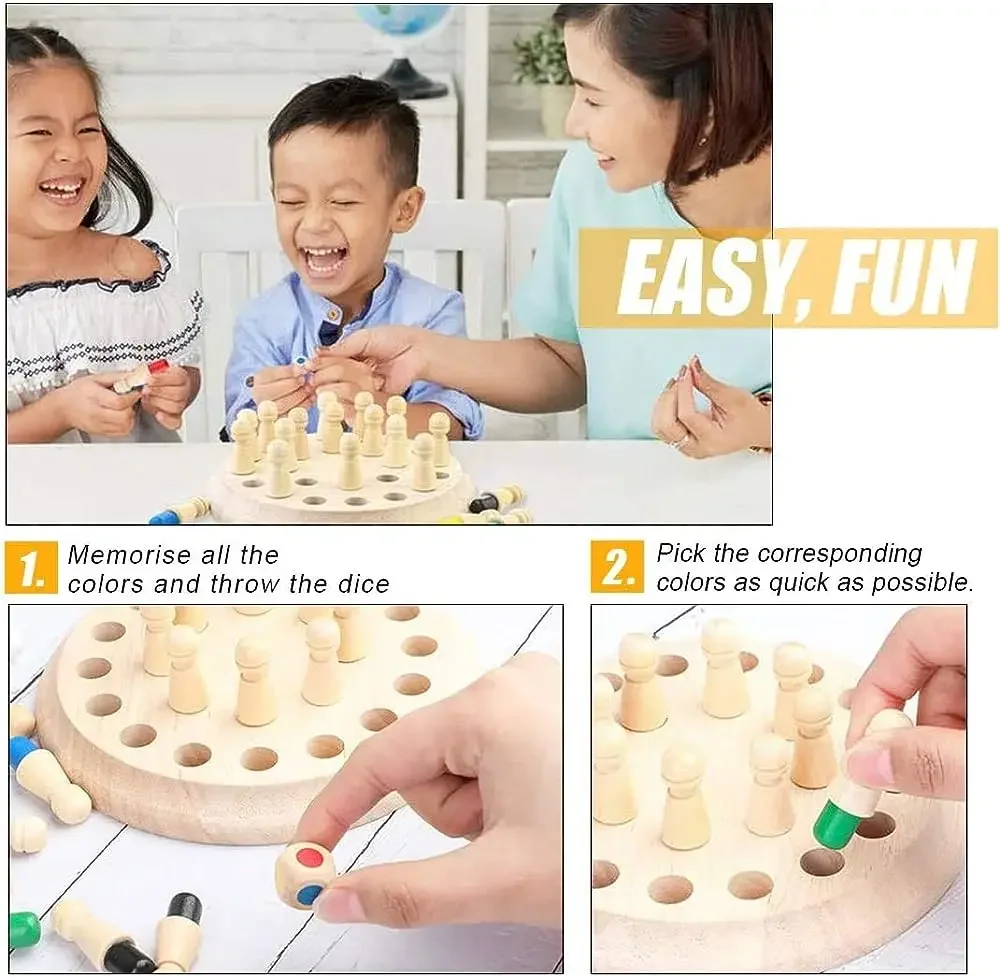 1PC Wooden Memory Match Stick  - đánh giá và giá Board Game Word