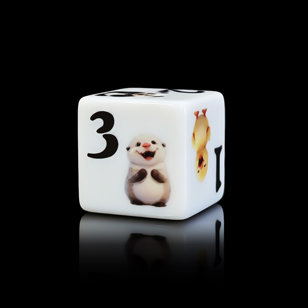 12Pcs 16MM D6 Acrylic Printed  - đánh giá và giá Board Game Dnd