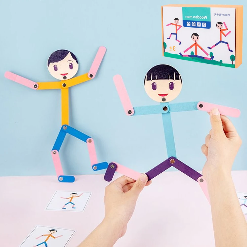 Sport Wooden Man Material DIY  - đánh giá và giá Board Game Word